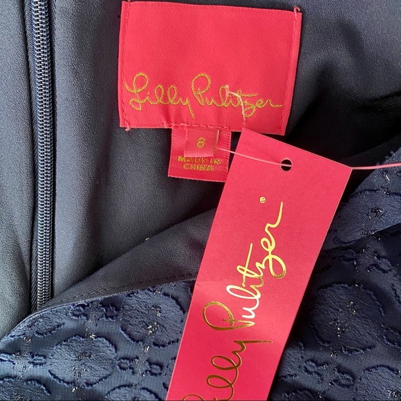 Lilly Pulitzer Kathie Dress- True Navy- 8 EUC - Picture 7 of 7